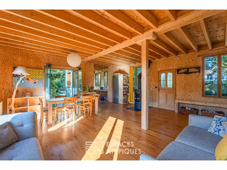maison neuve à ossature bois style anglo-normand dans le parc de maisons-laffitte