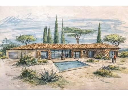 terrain constructible viabilisé à vendre à la croix-valmer  à pied de la plage du...
