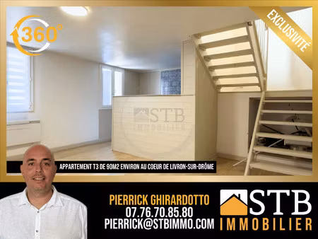 achat appartement 3 pièces 74m² livron sur drome 26250