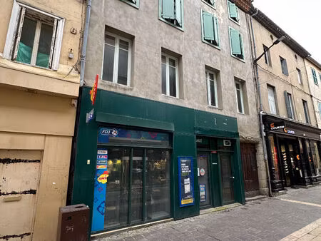 immeuble à vendre carcassonne centre rue piétonne avec local commercial loué