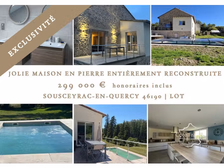 achat maison 6 pièces 127m² sousceyrac en quercy 46190