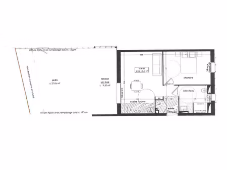 location appartement 2 pièces 40m² brest 29200