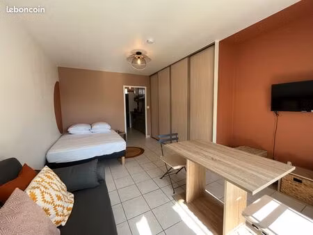 studio meublé et climatisé à 5min de la plage - boucan canot