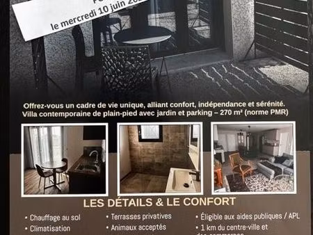 studio 30 m2 dans villa résidence sénior