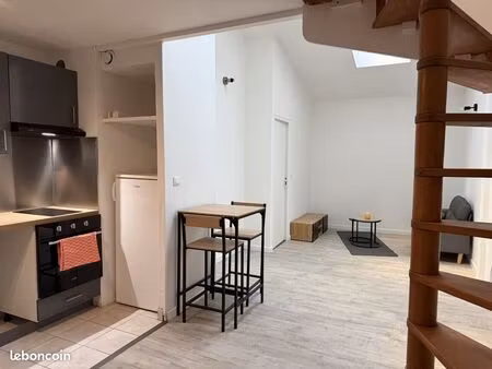 t1 bis meublé rénové + mezzanine – quartier nansouty – 850 cc – dispo immédiate