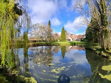 belle propriété avec étang située à ruaudin dans un hameau - 4 chambres