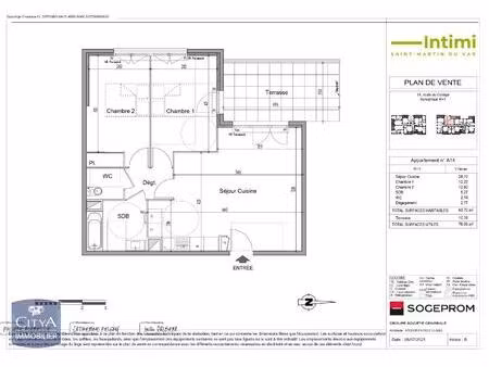 location appartement 3 pièces 63m² st martin du var 06670