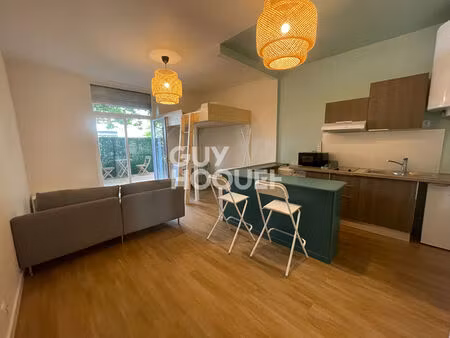 studio meublé 30m² avec jardin / saxe-gambetta