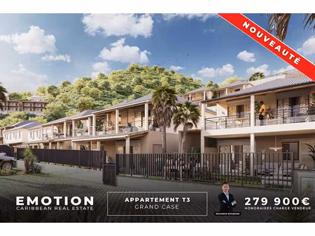 vente appartement 3 pièces 61 m² à saint-martin (97150)  279 900 €