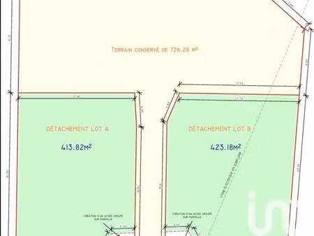 vente terrain à montaut (64800) : à vendre / 423m² montaut
