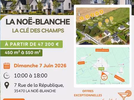 vente terrain à la noë-blanche (35470) : à vendre / la noë-blanche