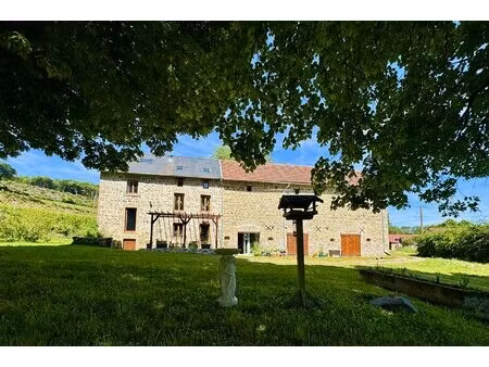splendide longère dans un écrin de verdure  5ch + bureau  gigantesque grange auvergnate ..