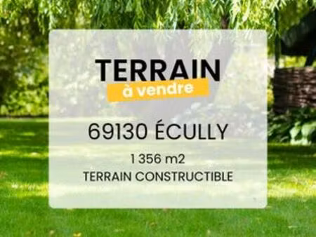 terrain de 1356 m2 en vente - écully  france