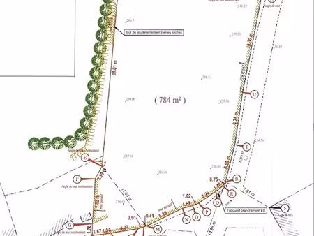 vente terrain 784 m² à claveyson (26240)  65 000 €