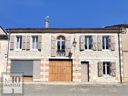 élégante maison bourgeoise en pierre – cœur de mauvezin – fort potentiel professionnel et 