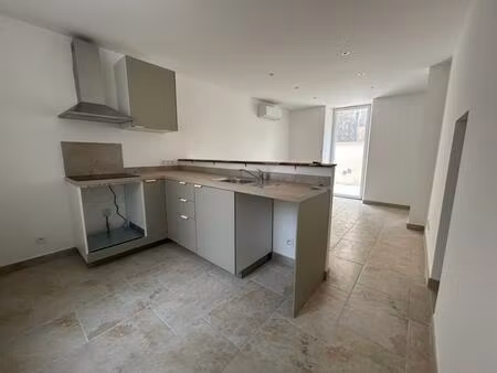 avignon em - maison 46.13m² avec cours