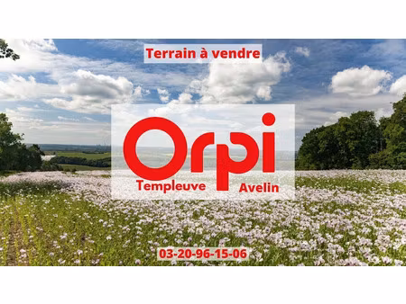 vente terrain à batir 500 m² à templeuve (59242)  160 000 €