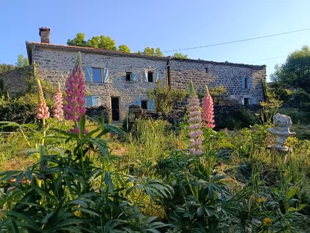 grande maison de caractère en vieilles pierres de 240 m² sur un terrain arboré de 5000 m²