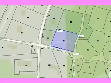 vente terrain 1646 m² à les chavannes-en-maurienne (73660)  79 000 €