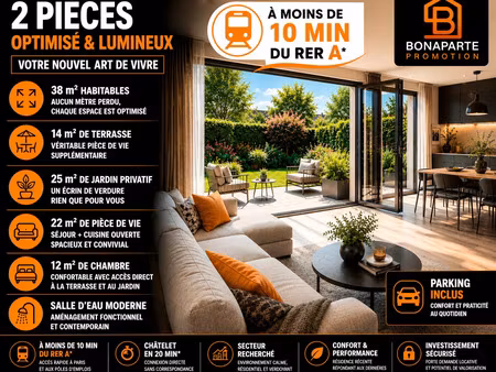 vente appartement 1 pièce 39 m² noisy-le-grand (93160)