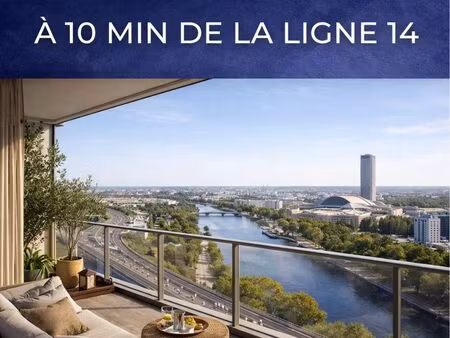 vente appartement 1 pièce 44 m² saint-ouen-sur-seine (93400)