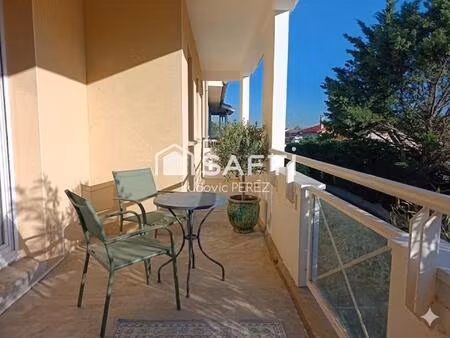 t3 climatisé 56 m² – balcon 12 m² – dernier étage – 2 parkings – aucamville (31140)