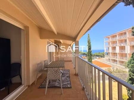 banyuls-sur-mer t3  entierement renove  balcon vue mer laterale