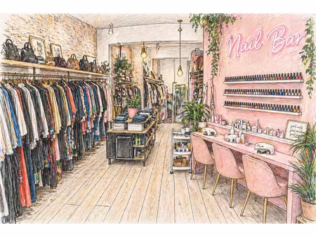 fonds de commerce prêt à porter  accessoires et prestation de