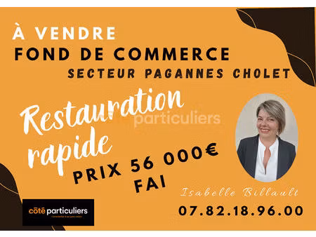 fonds de commerce de restauration rapide emplacement stratégique
