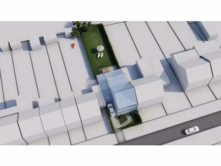 unieke zuid-bouwgrond (485 m²) voor ruime half-open woning