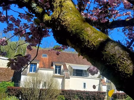 jolie demeure et son jardin au bord de l'eau