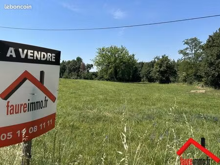 terrain 3560 m² terrasson-lavilledieu