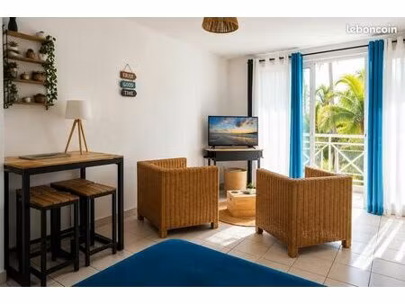 studio climatisé à boucan canot – à 2 min à pied de la plage