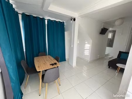 t2 45m² meublé – châteaubœuf – 5 min chu à pied – 900 /mois