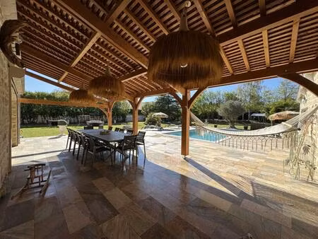 maison familiale en pierres rénovée à barbizon - 190 m² avec piscine chauffée et 2498 m² d