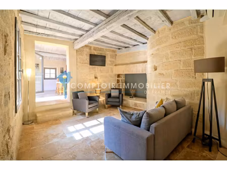 uzes centre historique : immeuble avec  cour  terrasses et 3