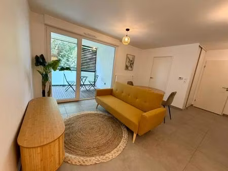 toulouse  t2 meublé de 42m² avec parking en sous-sol