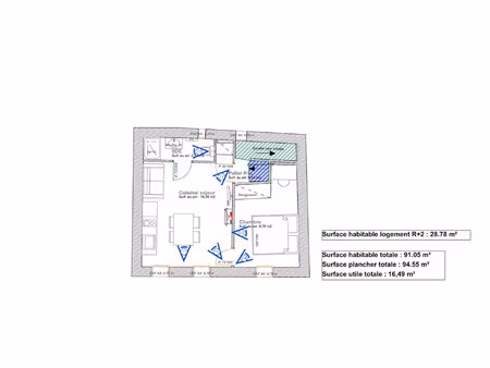 appartement avignon 29 m² t-2 à vendre  78 000 €