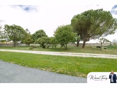 terrain constructible viabilisé 687 m² - bourgneuf (17220)