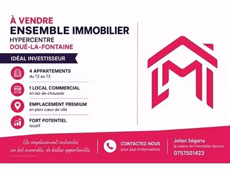 ensemble immobilier de rendement doué la fontaine