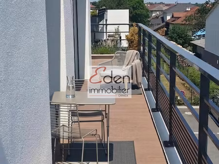 segny centre - t2 de 44m2 avec balcon vue mont blanc