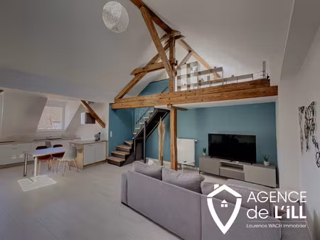 à découvrir : spacieux studio esprit loft entièrement meublé