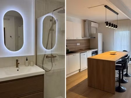 ? t3 meublé rénové avec climatisation – 67 m² – blagnac grand noble
