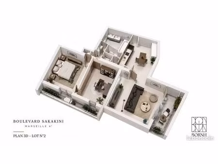 t2 de 77 m² avec possibilité t3 + 2 balcons de 6 m² – marseille 4e