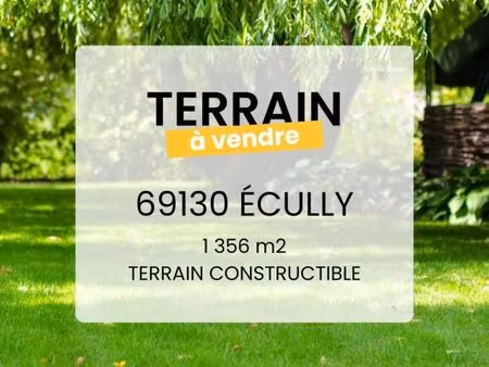 terrain 1 356 m² ecully