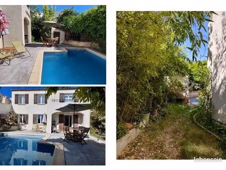 charmant t4 en rez de villa avec jardin et piscine