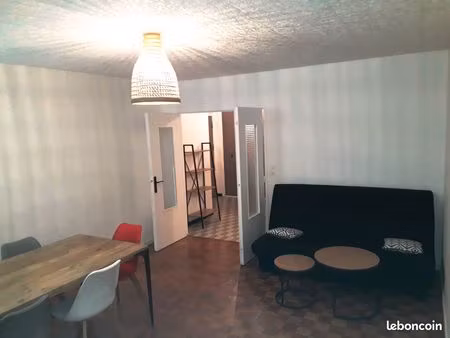 appartement meublé 3 pièces 72m² place parking en ss + cave