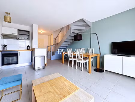 exclusivité l'adresse immobilier - colomiers - appartement t3 duplex de 65m² avec terrasse