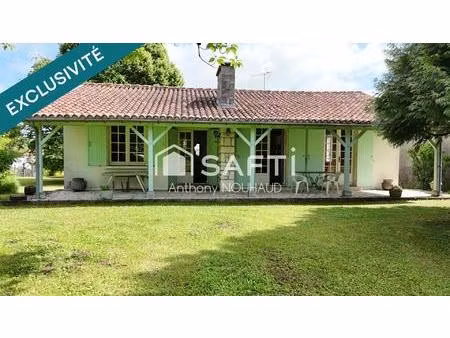 agréable pavillon plain-pied  sur un joli terrain