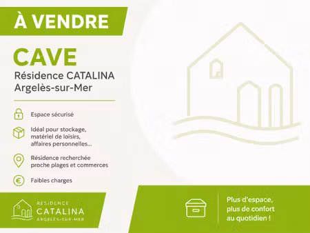 exclusivite - à vendre cave dans la résidence catalina à a